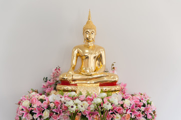 The Buddha statue is a respect to the Buddhists