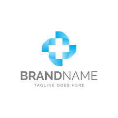 Obraz premium logo of dynamic red cross