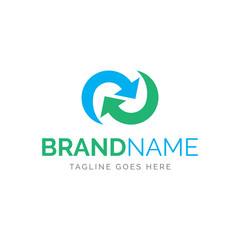 Obraz premium logo of infinite arrow