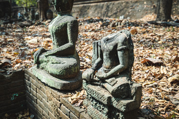 Buddha of Wat Umong Temple in Chaing Mai, Thailand