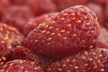 Dried Strawberries Is a food preservation that can be eaten for a long time
