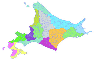 北海道詳細地図/Hokkaido Map