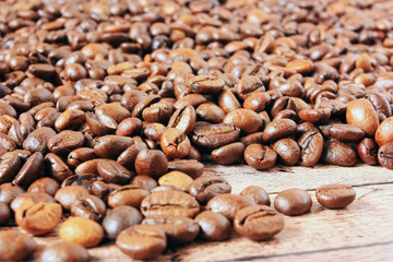 Coffee beans on the table