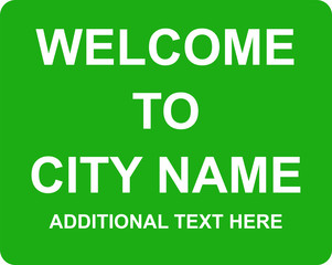 Welcome to City Green Sign
