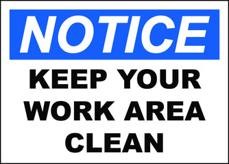 your work area clean icon