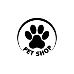 Pet shop icon isolated on white background
