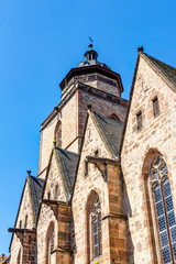 Fototapeta na wymiar Evangelische Walpurgiskirche in Alsfeld im mittelhessischen Vogelsbergkreis
