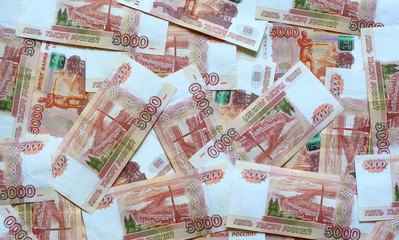 The Russian five-thousandth banknotes