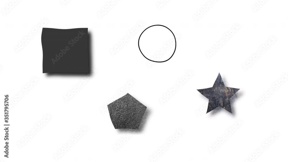 Poster 3d rendering of random set elements and textures. computer generated art background