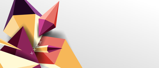 Trendy simple triangle abstract background, dynamic motion concept. Vector Illustration For Wallpaper, Banner, Background, Card, Book Illustration, landing page