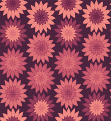 Seamless repeating pattern of flowers