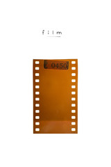 (35 mm.) Negative film frame.With white space.