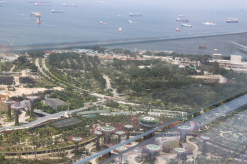 Aerial view of Singapore