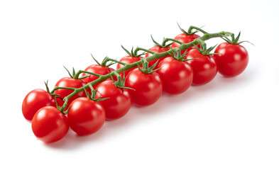 Tomatoes on a white background