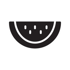 Water Melon Icon Solid Style