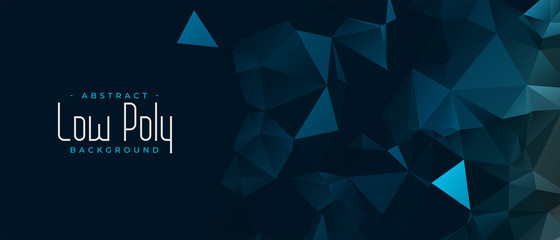 abstract low poly background in technology style