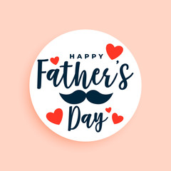 Obraz premium elegant happy fathers day greeting background design