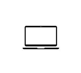 laptop icon on white background 