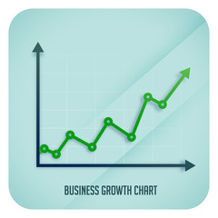business growth arrow chart showing upward trend