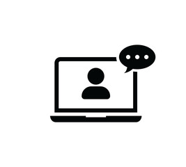 Online Training icon.webinar icon. Simple element illustration. Online Training symbol design from eLearning collection. Can be used in web and mobile.