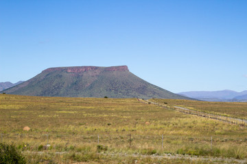 Fototapeta premium Mesa on farm in Karoo South Africa