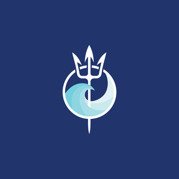 Descubra Poseidon Trident Symbol Power Water Logo imágenes de stock en HD y  millones de otras fotos, ilustraciones…