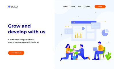 Illustration Landing Page