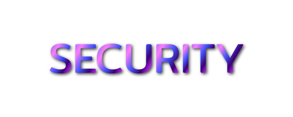 SECURITY Gradient Color Soft Shadow