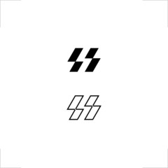  flash logo initial S letter design