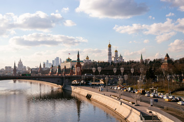 Fototapeta premium View of the Kremlin MOSCOW, Russia, February 21, 2020