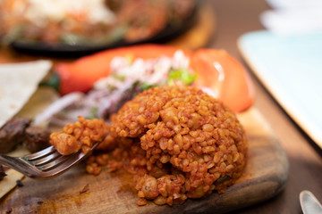 meatballs with rice