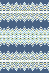 Seamless pattern of rhombuses in native american style. Bright pattern for web, print, textile, wrapping paper, scrapbooking, background and wallpaper. Stock illustartion.