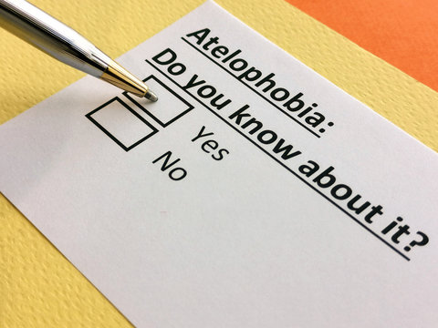 One person is answering question about atelophobia.