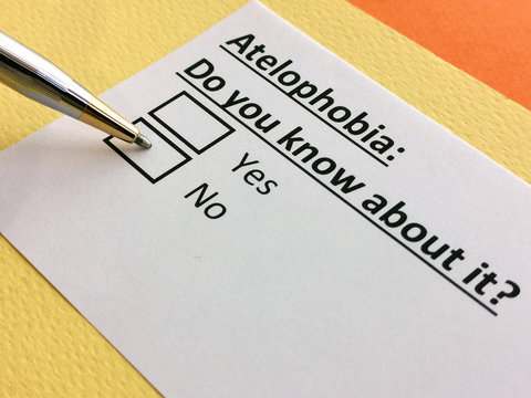 One person is answering question about atelophobia.