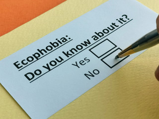 One person is answering question about ecophobia.