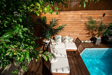 Sun lounger - beautiful example of Balinese exterior furniture