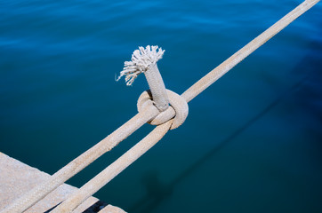 knot of a mooring line