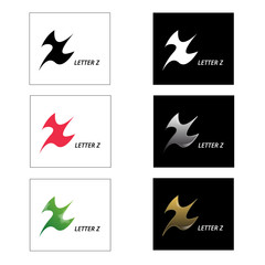 Letter Z in vector graphics