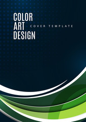 Colorful geometric background. Round smooth elements. Dynamic composition of figures. Modern bright creative design. Vector