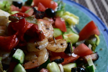 salad with mushrooms