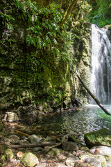 walk and discover the prego salto waterfall on the island of sao miguel, azores