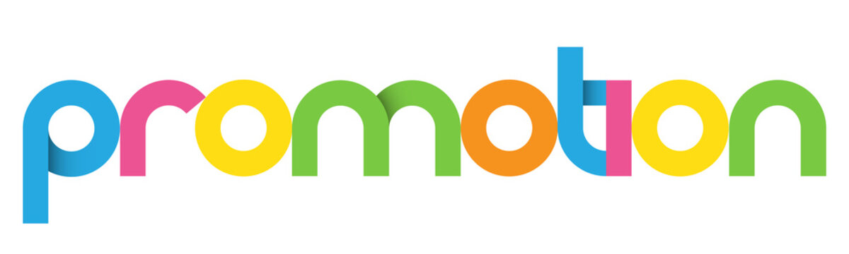 PROMOTION colorful vector geometric type banner