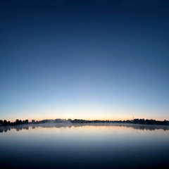 Sonnenaufgang am Langwieder See