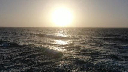 Obraz premium Wonderful sunset from the mountains and contemplating the sea and the coast in all its splendor