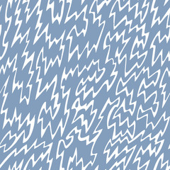 Thin zig zag lines seamless pattern. Abstract geometric elements. Artistic lines background. Simple thin strokes. Fashion design for textile, fabric, sportswear and any surface.