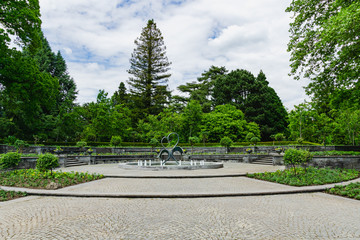 Flower island mainau at lake constance