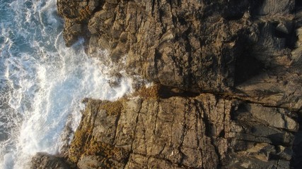 Wonderful sunset from the mountains and contemplating the sea and the coast in all its splendor