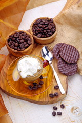 crema di caffè con panna
