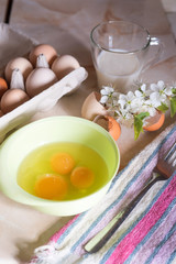 raw eggs