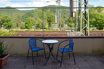bacharach, arkadengang auf der stadtmauer
